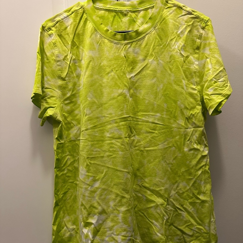 Lululemon Athletica Lime Tie-Dye T-Shirt